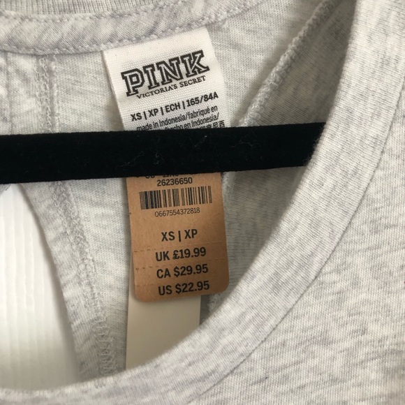 PINK open back tank top - Picture 1 of 3